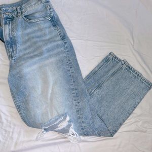 Ripped mom jeans